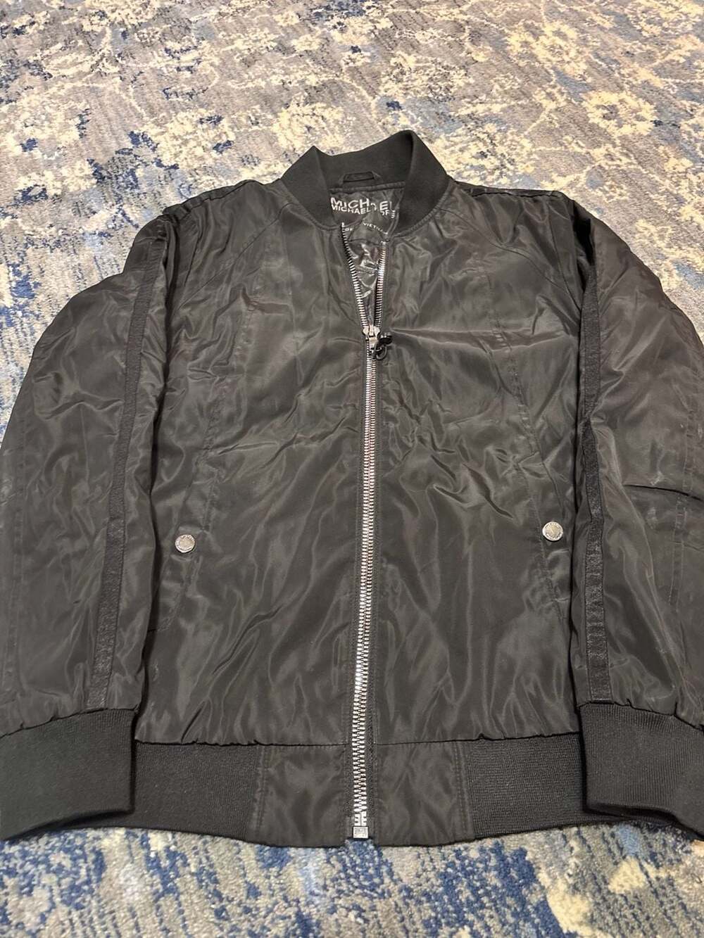 Michael Kors Bomber Jacket Size S Black